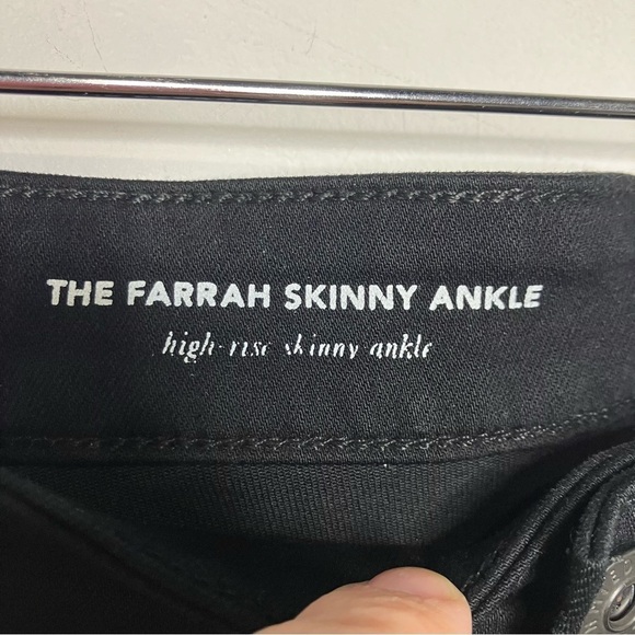 Adriano Goldschmied The Farrah skinny ankle black jeans size 31R - Picture 3 of 9